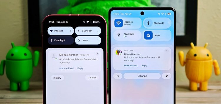 Google готовит масштабный редизайн Android 16: больше плавности, новые значки и прозрачный центр уведомлений. В дизайне Андроид 16 стало больше прозрачности. Фото: androidauthority.com. Google готовит масштабный редизайн Android 16: больше плавности, новые значки и прозрачный центр уведомлений. В дизайне Андроид 16 стало больше прозрачности. Фото: androidauthority.com. Фото.