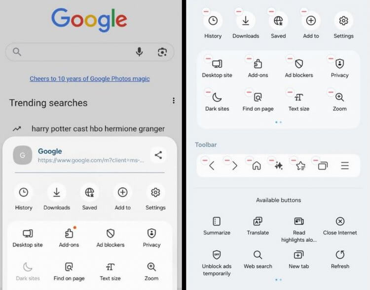 Что нового в One UI 8. Фирменный браузер Samsung стал немного удобнее. Фото: 9to5google.com. Что нового в One UI 8. Фирменный браузер Samsung стал немного удобнее. Фото: 9to5google.com. Фото.