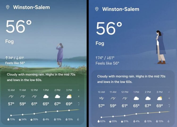 Что нового в One UI 8. Погоду слегка улучшили в плане дизайна. Фото: 9to5google.com. Что нового в One UI 8. Погоду слегка улучшили в плане дизайна. Фото: 9to5google.com. Фото.