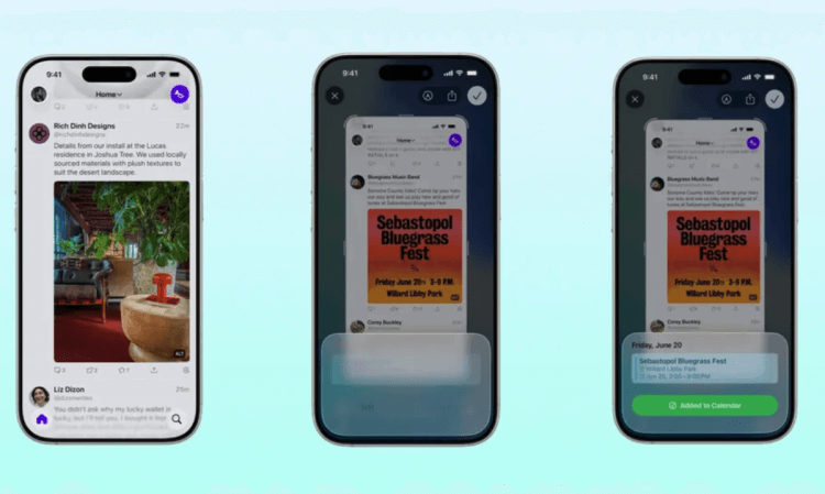 Visual Intelligence очень похож на Gemini Live и Circle to Search. Где-то мы такое уже видели. Изображение: Apple. Visual Intelligence очень похож на Gemini Live и Circle to Search. Где-то мы такое уже видели. Изображение: Apple. Фото.