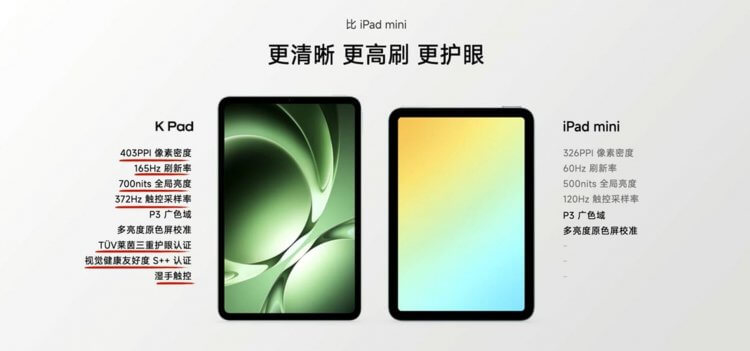 Компактный планшет Redmi для игр. По части экрана Redmi K Pad обошел iPad mini. Компактный планшет Redmi для игр. По части экрана Redmi K Pad обошел iPad mini. Фото.