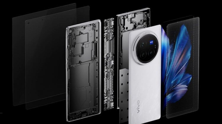 Складной vivo X Fold 5 — первый Android-смартфон, который работает с iPhone и Apple Watch. Фото.