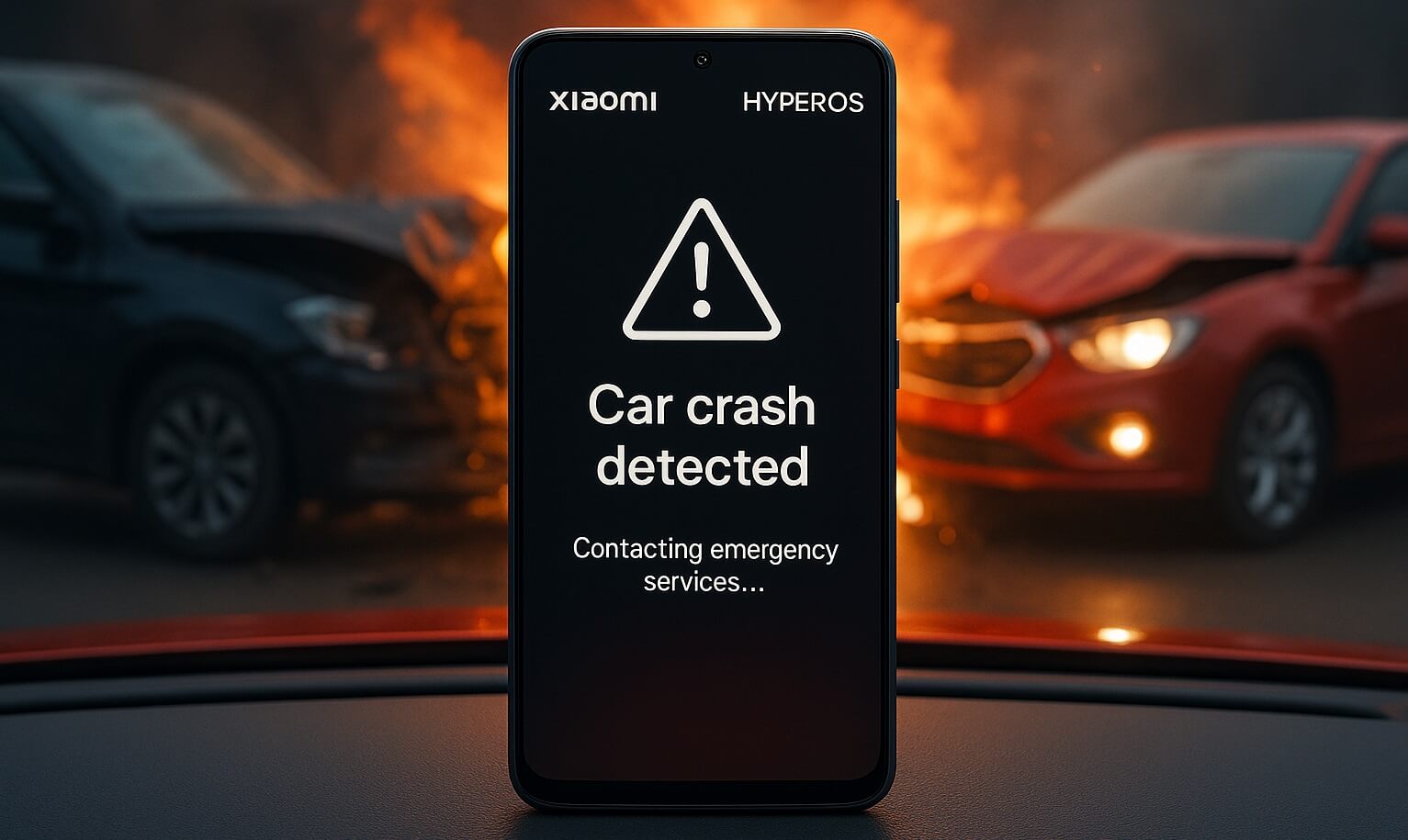 Xiaomi завезла в HyperOS функцию определения аварий. Смартфон сам вызывает помощь в случае ДТП