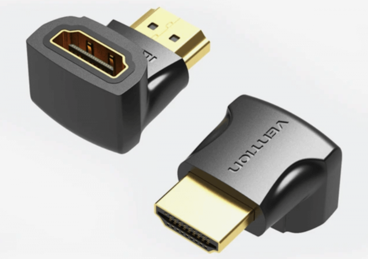 HDMI-адаптер на 90 или 270 градусов с поддержкой 4K. Изображение: AliExpress. HDMI-адаптер на 90 или 270 градусов с поддержкой 4K. Изображение: AliExpress. Фото.