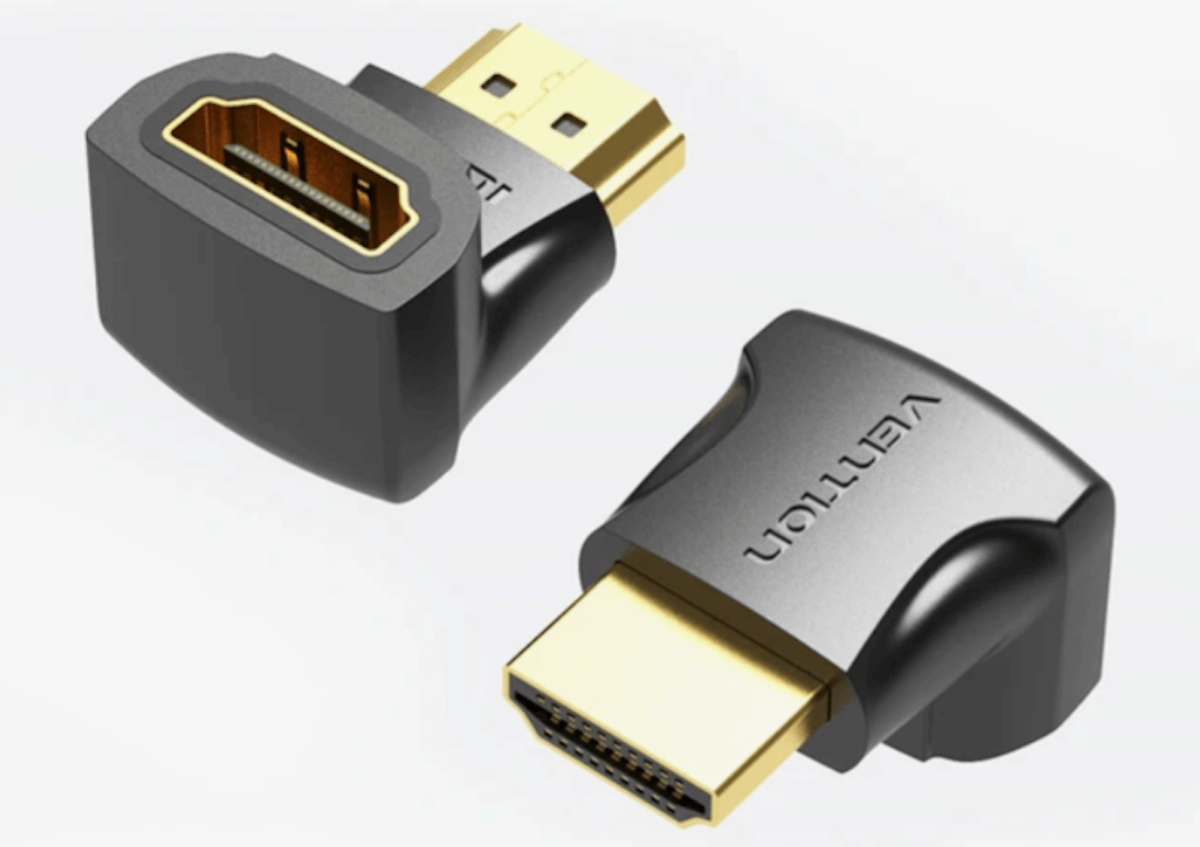 HDMI-адаптер на 90 или 270 градусов с поддержкой 4K. Изображение: AliExpress. HDMI-адаптер на 90 или 270 градусов с поддержкой 4K. Изображение: AliExpress. Фото.