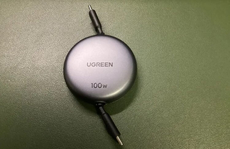 Выдвижной USB-кабель. Интересный кабель от компании UGREEN. Выдвижной USB-кабель. Интересный кабель от компании UGREEN. Фото.