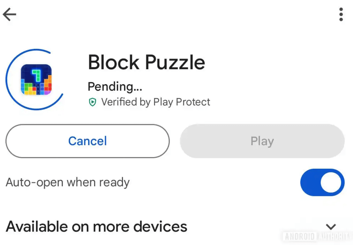 Функция автозапуска в Google Play. Приложения не открываются мгновенно, надо подождать 5 секунд. Изображение: Android Authority. Функция автозапуска в Google Play. Приложения не открываются мгновенно, надо подождать 5 секунд. Изображение: Android Authority. Фото.