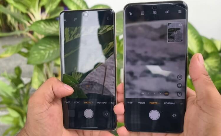 Сравнение realme 14 Pro и realme 15 Pro. Слева — экран realme 15 Pro, справа — realme 14 Pro+. Изображение: Real Softech. Фото.
