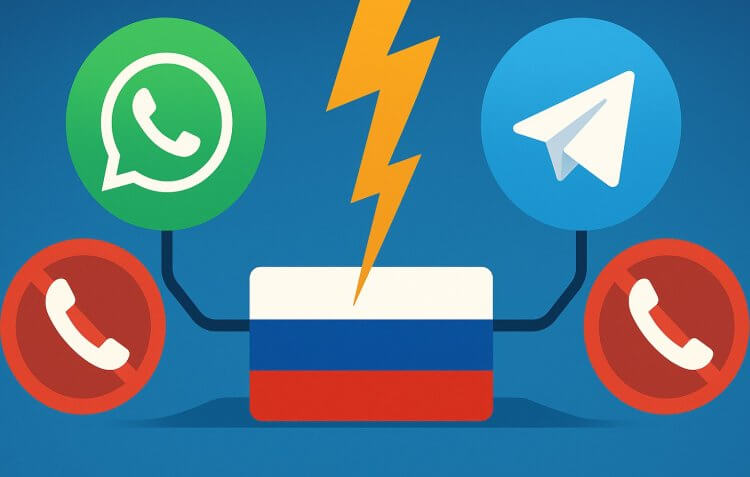 Как WhatsApp и Telegram ответили на блокировку звонков в России. Что ответили мессенджеры на блокировку. Фото.