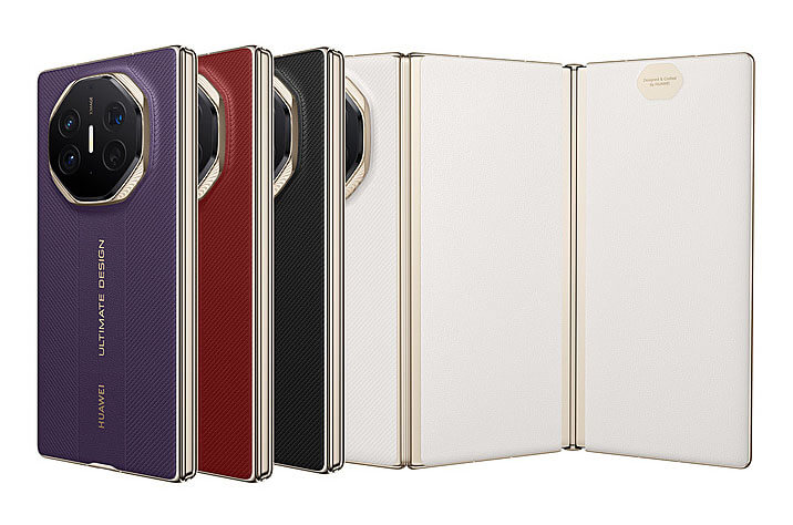 Отличия Huawei Mate XT и Mate XTs. В линейке будет три цвета. Изображение: Huawei. Отличия Huawei Mate XT и Mate XTs. В линейке будет три цвета. Изображение: Huawei. Фото.