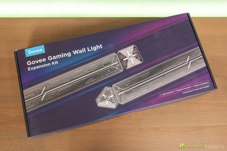 Gaming Wall Light — подсветка в стиле киберпанк. Такой набор позволяет расширить подсветку до 12 секций. Дополнительные секции продаются парами со всеми необходимыми соединителями. Фото.