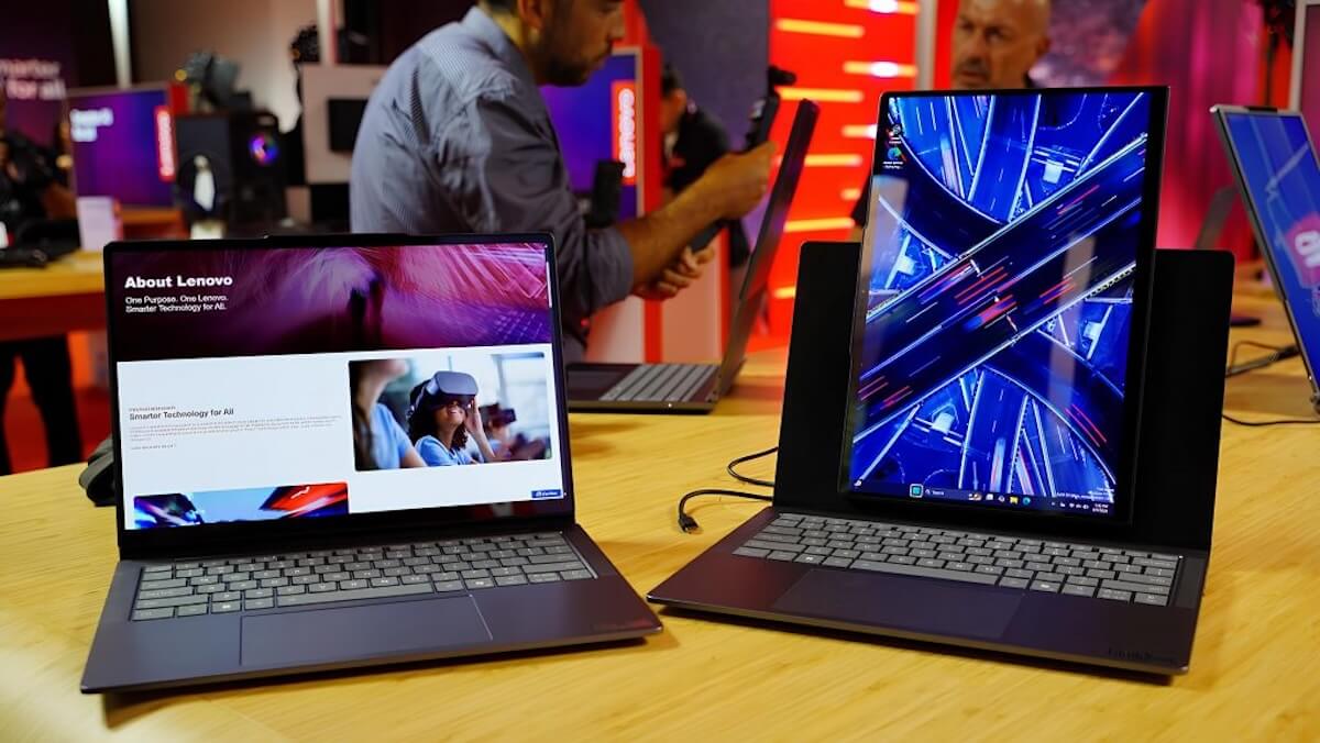 Новые смартфоны и планшеты на IFA 2025. Это только концепт, но своего покупателя такой ноутбук найдет. Изображение: Чудо техники. Фото.