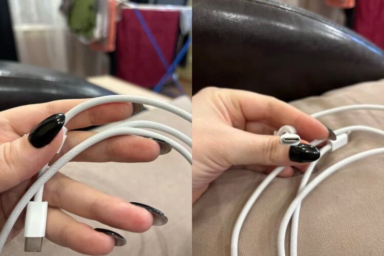 USB-кабель с поддержкой Power Delivery. Кабель, к качеству которого нет вопросов. Фото.