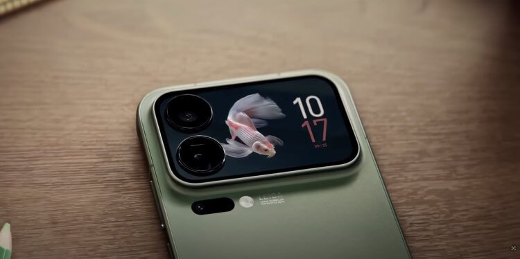 Что выбрать: Xiaomi или iPhone? А еще у Xiaomi 17 есть дисплей на задней панели. Изображение: YouTube. Фото.