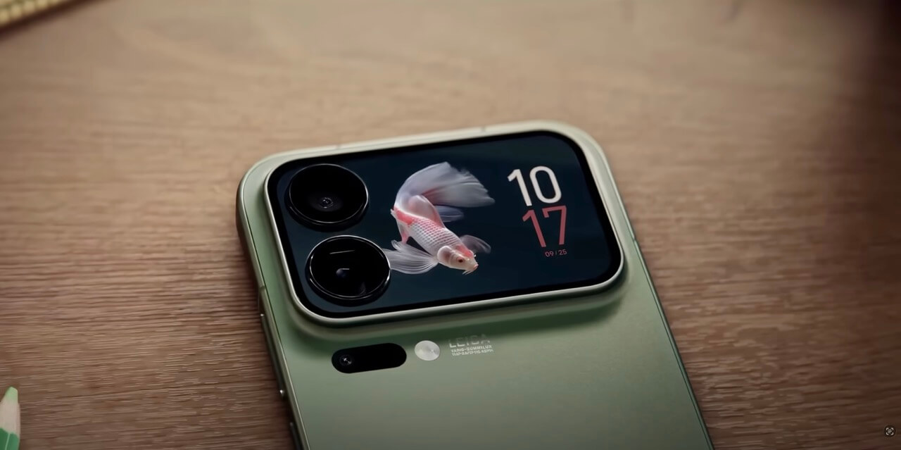Что выбрать: Xiaomi или iPhone? А еще у Xiaomi 17 есть дисплей на задней панели. Изображение: YouTube. Фото.