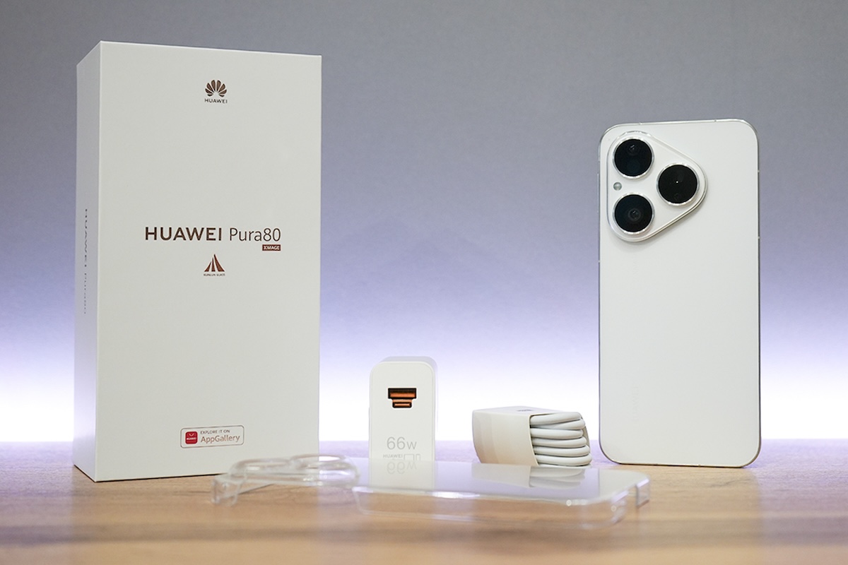 Обзор HUAWEI Pura 80. Комплект базовый, но достаточный. Отдельное спасибо за хороший чехол. Фото.