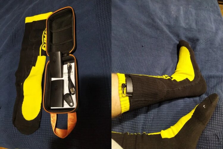 Носки с электрическим подогревом. Носки для суровой зимы. Носки с электрическим подогревом. Носки для суровой зимы. Фото.