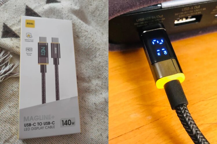 USB-кабель с дисплеем. Редкий кабель с информативным дисплеем. USB-кабель с дисплеем. Редкий кабель с информативным дисплеем. Фото.