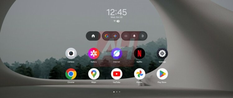 Как пользоваться Galaxy XR. Так выглядит стандартный интерфейс Android XR. Изображение: gsmarena.com. Фото.