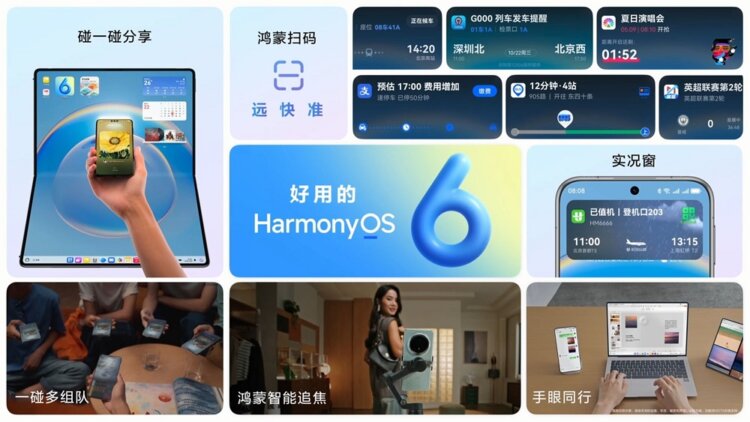 Что нового в HarmonyOS 6. Свой Dynamic Island есть и у HarmonyOS. Изображение: HUAWEI. Фото.