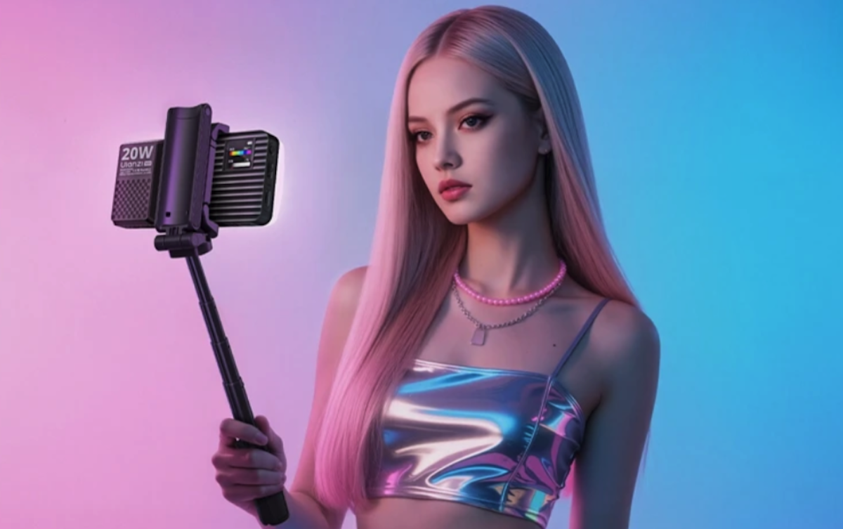 Портативный RGB-светильник для видеосъемки. Изображение: AliExpress. Портативный RGB-светильник для видеосъемки. Изображение: AliExpress. Фото.