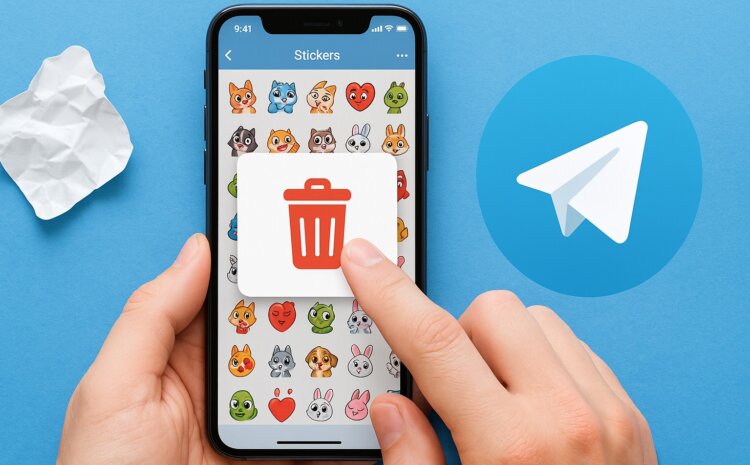 Как удалить стикеры в Telegram на Android. Удаляем стикеры из Telegram на Android. Фото.