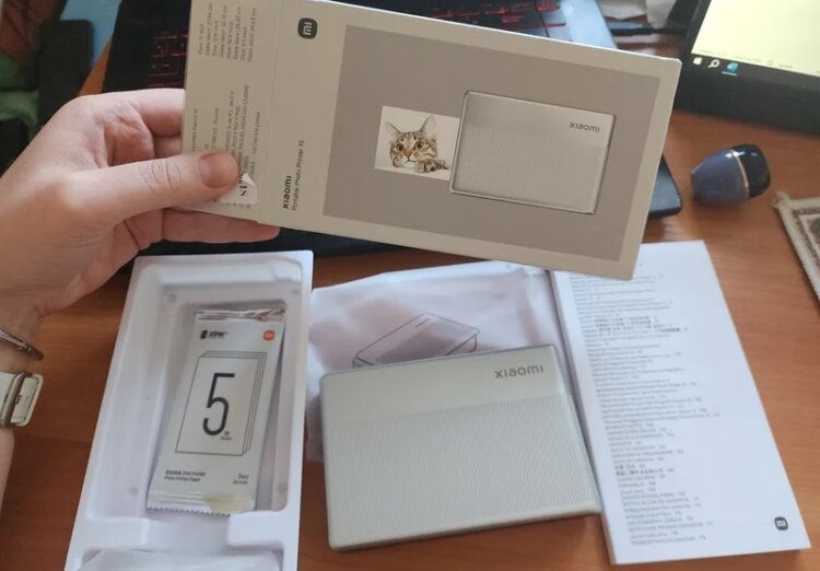 Портативный принтер Xiaomi. Принтер, который печатает прямо с телефона. Фото.