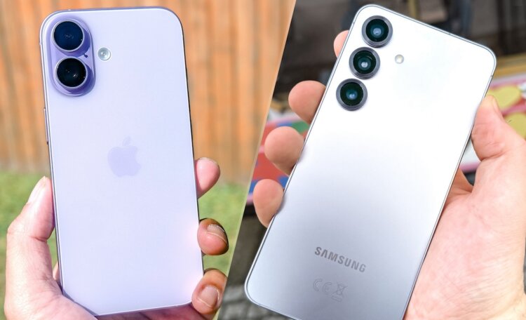 iPhone 17 или Samsung Galaxy S25: какой флагман выбрать в 2025 году. iPhone 17 или Samsung Galaxy S25: Что бы вы купили? Изображение: Tom’s Guide. iPhone 17 или Samsung Galaxy S25: какой флагман выбрать в 2025 году. iPhone 17 или Samsung Galaxy S25: Что бы вы купили? Изображение: Tom’s Guide. Фото.