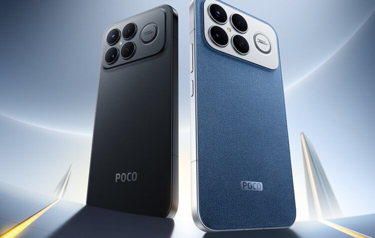POCO F8 Ultra — смартфон с сабвуфером. Ultra-версия представлена в двух цветах. Фото.