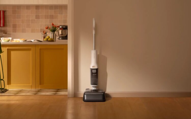 Вертикальный моющий пылесос Roborock F25 RT. Идеальный пылесос для мытья полов. Вертикальный моющий пылесос Roborock F25 RT. Идеальный пылесос для мытья полов. Фото.