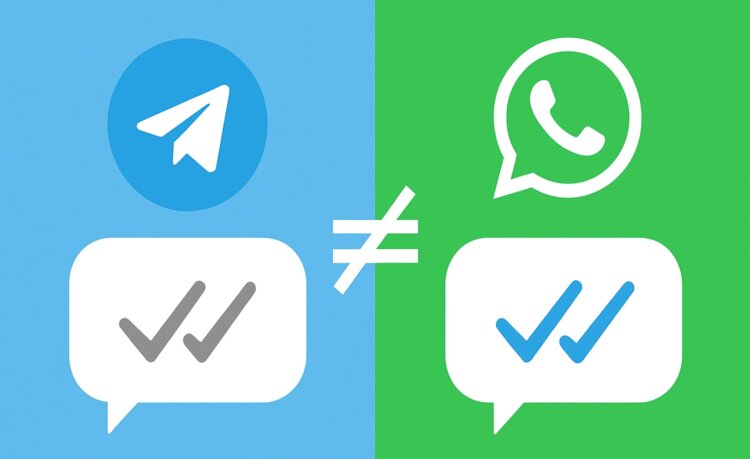 Почему в Telegram две галочки означают прочтение сообщения, а в WhatsApp — не всегда. Две галочки не всегда гарантируют прочтение. Почему в Telegram две галочки означают прочтение сообщения, а в WhatsApp — не всегда. Две галочки не всегда гарантируют прочтение. Фото.