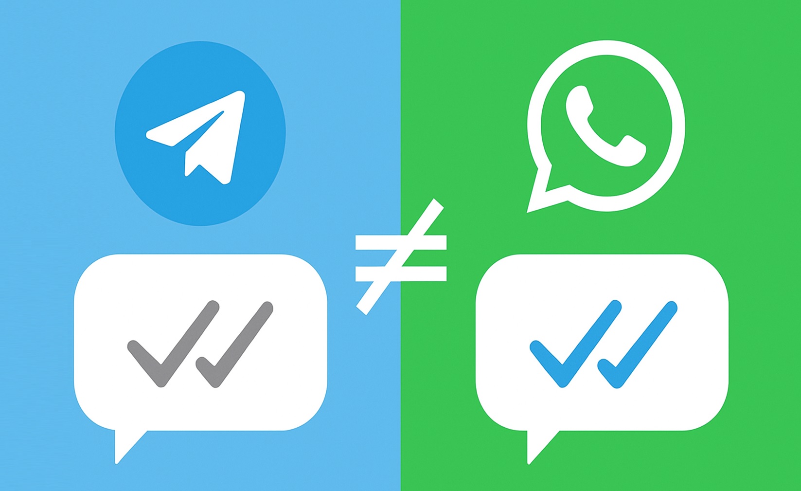 Почему в Telegram две галочки означают прочтение сообщения, а в WhatsApp — не всегда Почему в Telegram две галочки означают прочтение сообщения, а в WhatsApp — не всегда