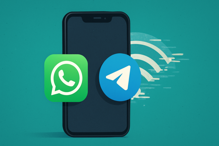 Что делать, если тормозит WhatsApp или Telegram. Фото.