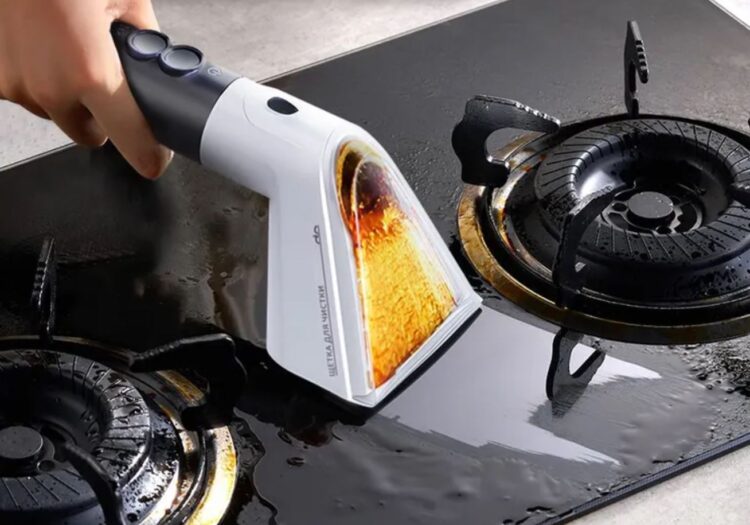 Наконец нашёл лучший подарок на Новый год: машинка Donlim очищает всё — от ковров и обуви до штор и мебели. Режим горячего пара позволяет удалить даже застарелые следы жира и грязи. Фото.