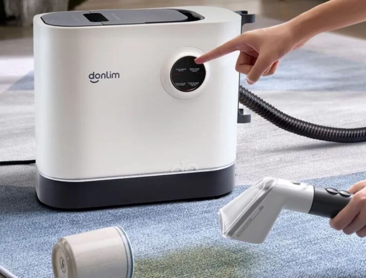 Наконец нашёл лучший подарок на Новый год: машинка Donlim очищает всё — от ковров и обуви до штор и мебели. Фото.