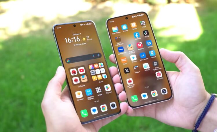 Сравнение HONOR 200 и HONOR 400. Экран HONOR 200 — слева, а HONOR 400 — справа. Изображение: Hardware Plus. Фото.