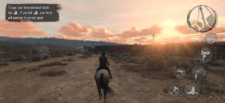 Как работает Red Dead Redemption на Android. Судя по графике, порт RDR на Android получился весьма крутым. Фото.