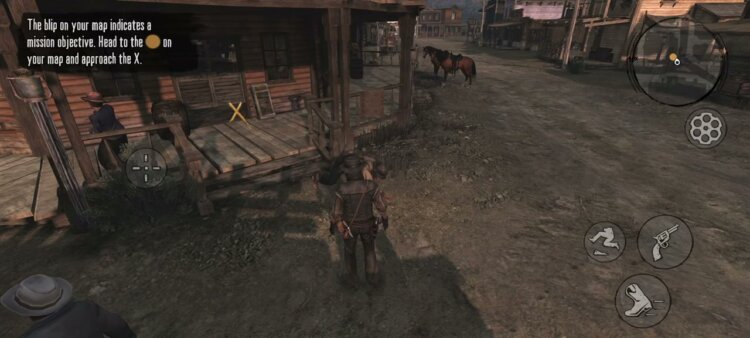 Как работает Red Dead Redemption на Android. Русский язык в RDR заявлен, но по факту его пока нет. Фото.