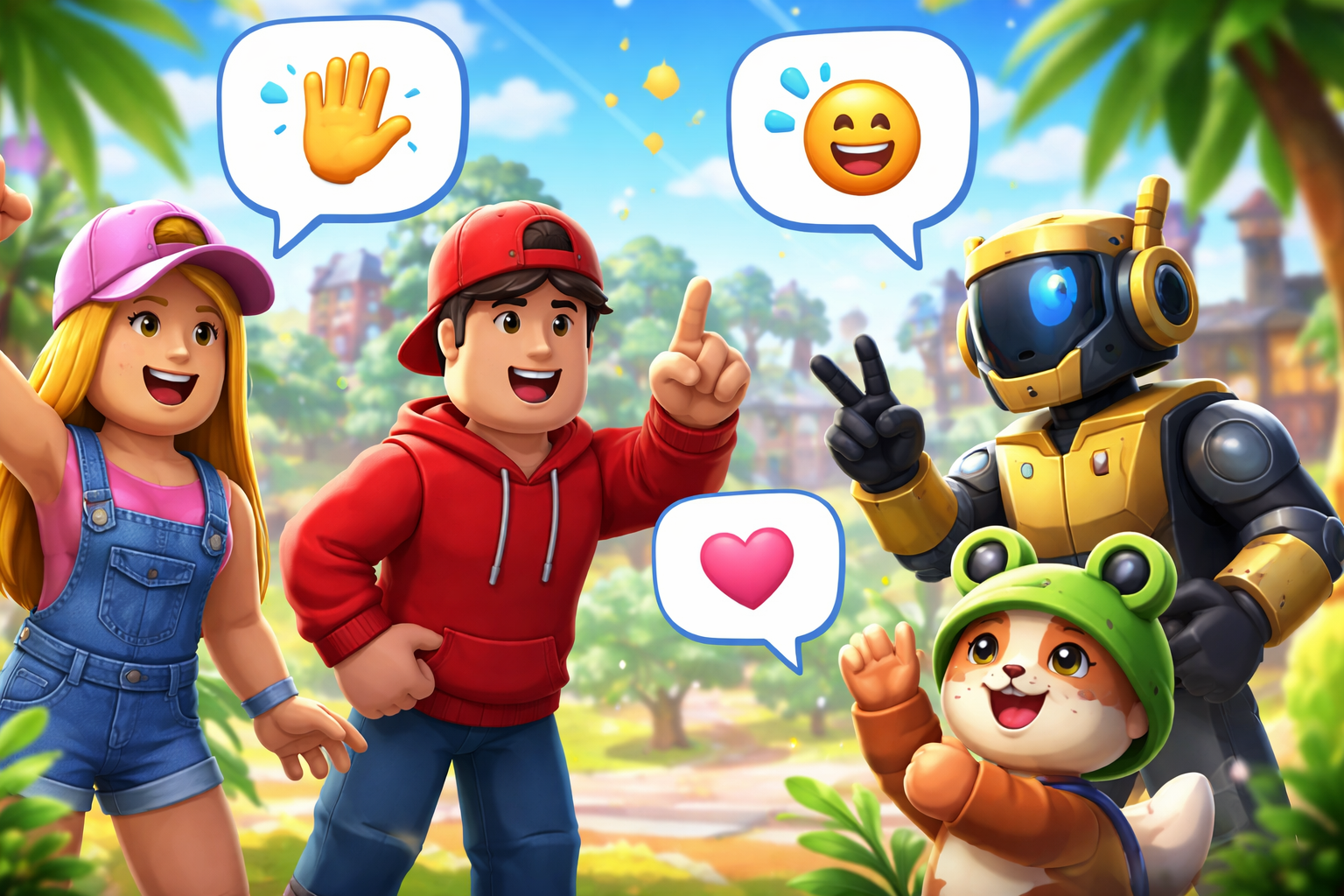 Когда разблокируют Roblox в России. Как теперь общаться в Roblox? Жестами, конечно же. Фото.