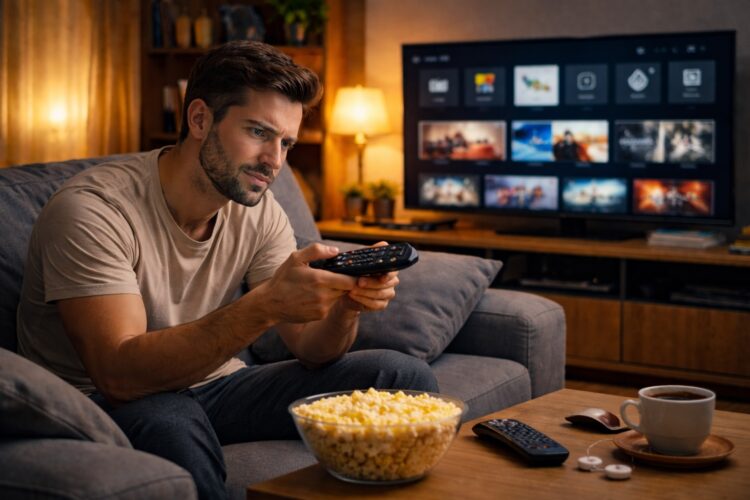 Управление умным телевизором. На пороге 2026 года нам предлагают пользоваться пультом. Управление умным телевизором. На пороге 2026 года нам предлагают пользоваться пультом. Фото.