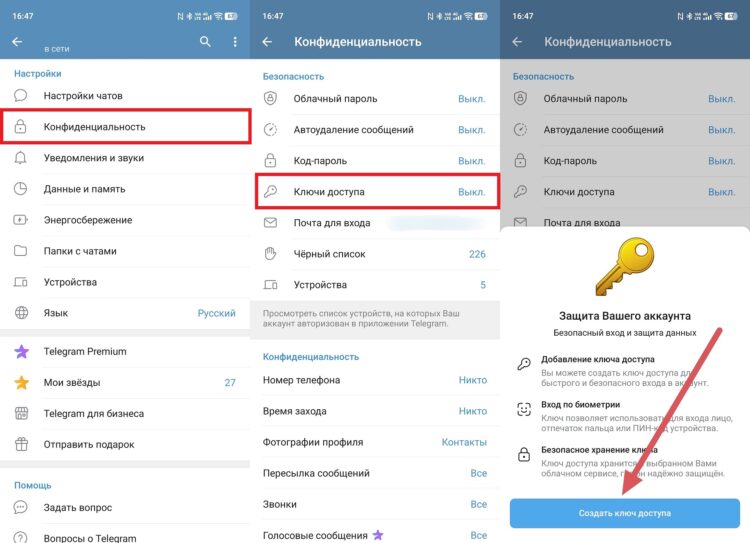 Как сделать ключ доступа Telegram. Сначала нужно создать ключ доступа. Как сделать ключ доступа Telegram. Сначала нужно создать ключ доступа. Фото.