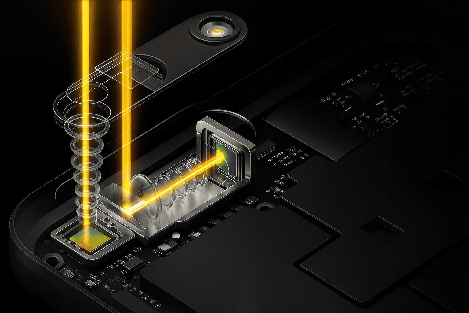 Как работает перископический зум. Два типа объективов — классический (слева) и перископ (справа). Изображение: OPPO. Фото.