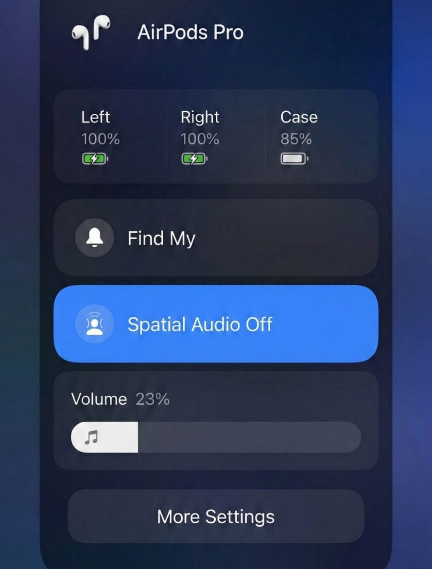 Как работают AirPods в HyperOS. Все настройки в одном месте. Изображение: xiaomitime.com. Фото.