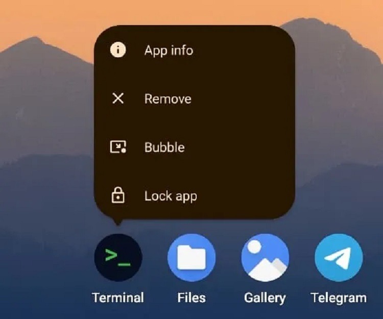 Блокировка приложений и запуск в режиме окна. Новые опции при удержании пальца на ярлыке. Блокировка приложений и запуск в режиме окна. Новые опции при удержании пальца на ярлыке. Фото.