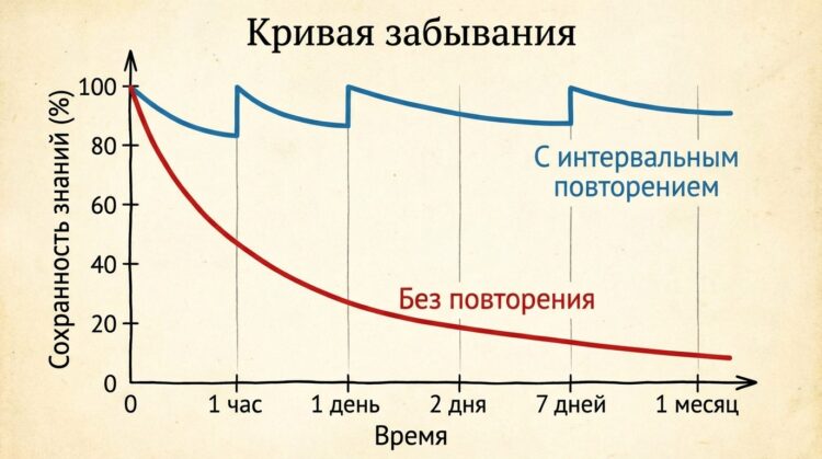 Научный подход: Как заставить мозг запоминать слова навсегда. Важно не только выучить, но и не забыть. Фото.