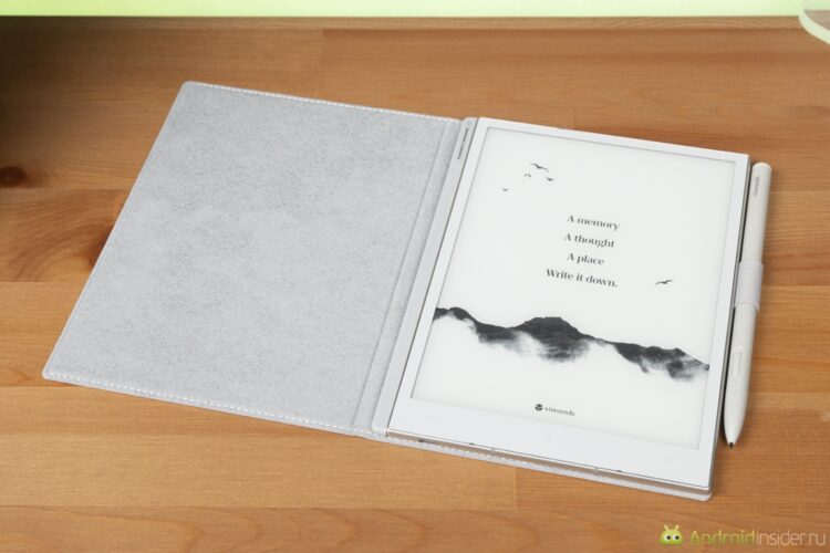 Производительность ридера с E-Ink экраном. Когда гаджет заблокирован, он выглядит так. Фото.