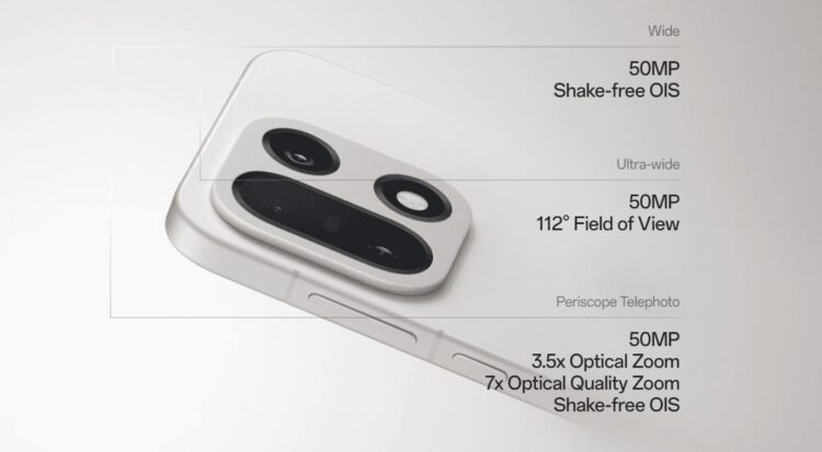 Характеристики OnePlus 15 Pro. У базового OnePlus 15 не самая продвинутая камера. Изображение: OnePlus. Фото.