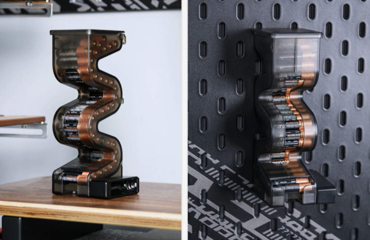 Конвейерный органайзер для батареек. Изображение: AliExpress. Фото.