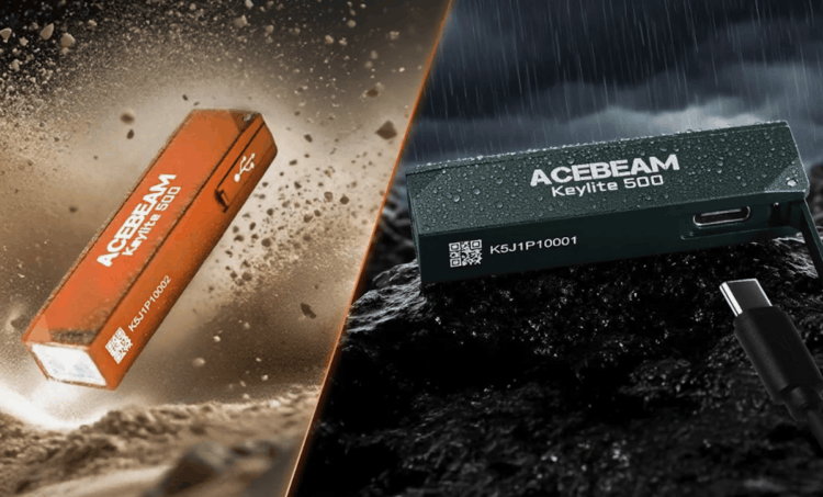 Карманный фонарь с USB-C подзарядкой. Изображение: AliExpress. Фото.