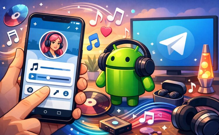 Как добавить музыку в профиль Telegram на Android. Теперь профиль в Telegram можно прокачать музыкой. Фото.